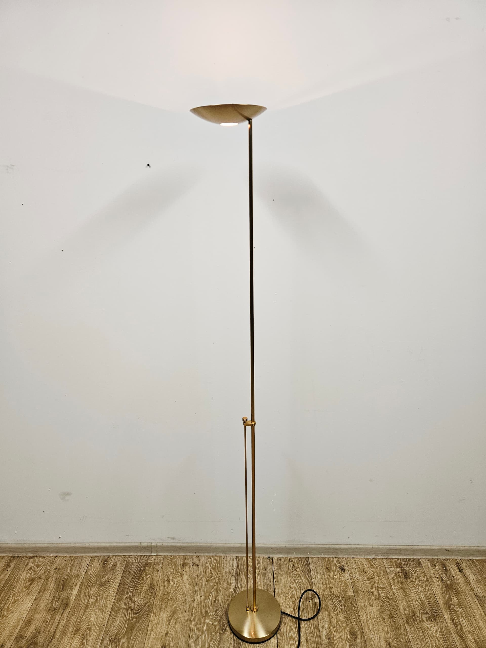 Floor lamp P-1129, brass gold, by L. Marelli, Estiluz - 345383