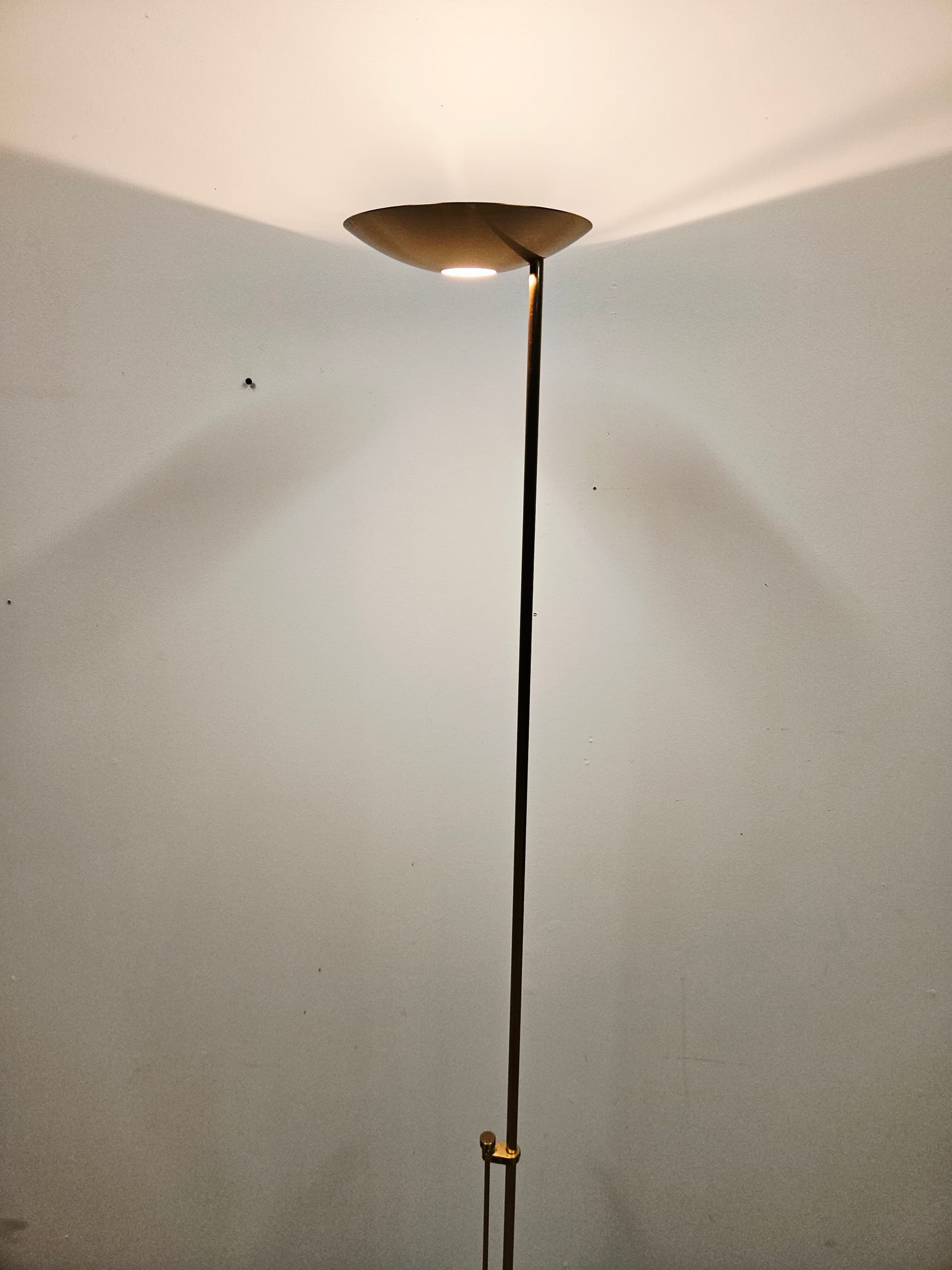 Floor lamp P-1129, brass gold, by L. Marelli, Estiluz - 345380