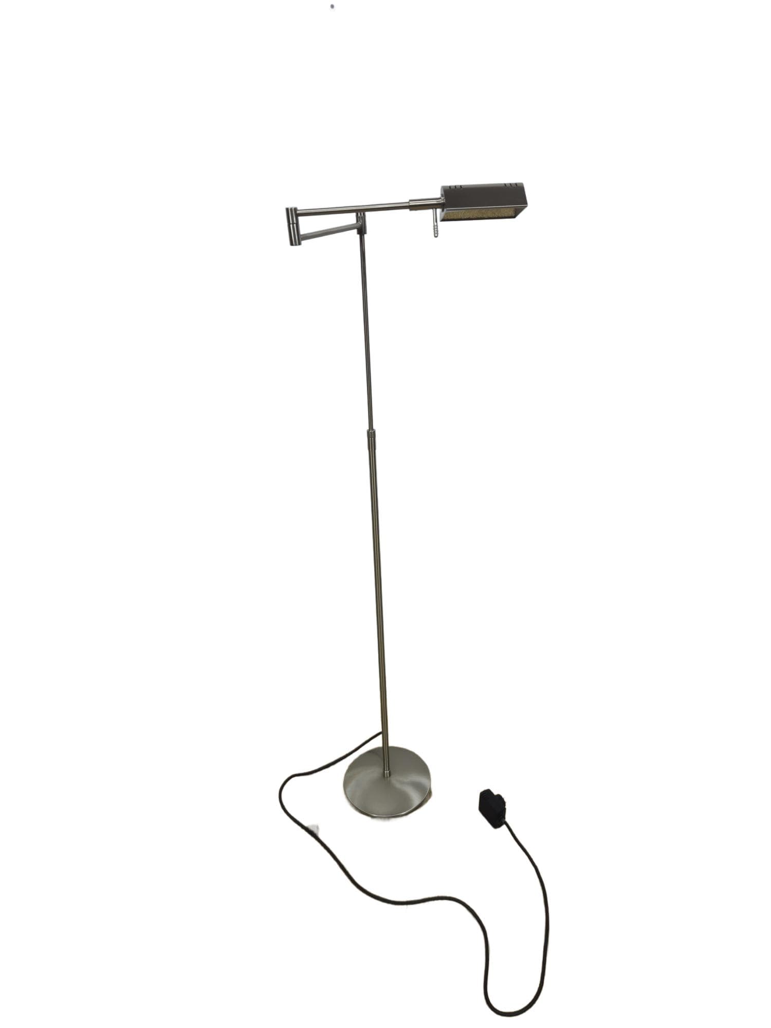 Floor lamp Holtkötter, chrome silver, metal, Holtkötter Leuchten
