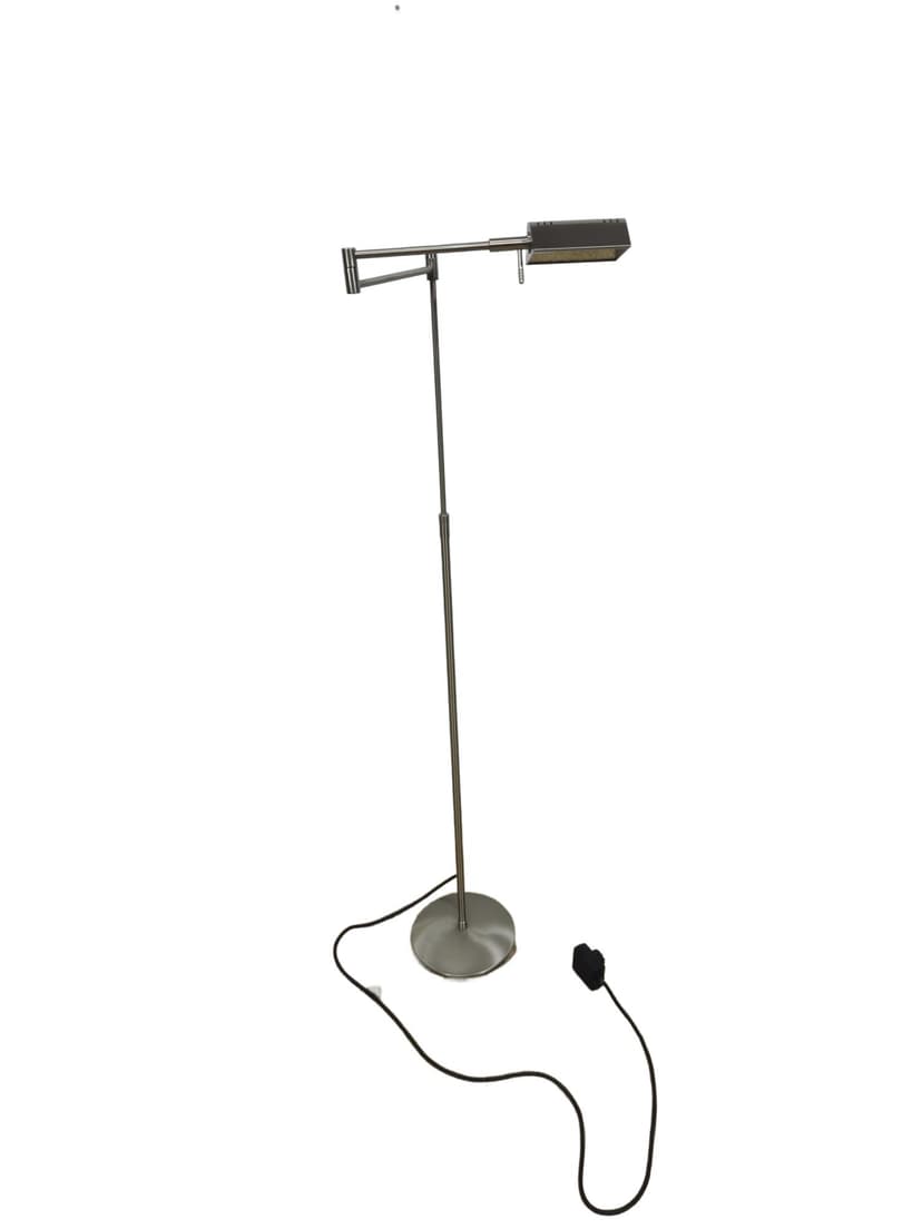 Floor lamp Holtkötter, chrome silver, metal, Holtkötter Leuchten
