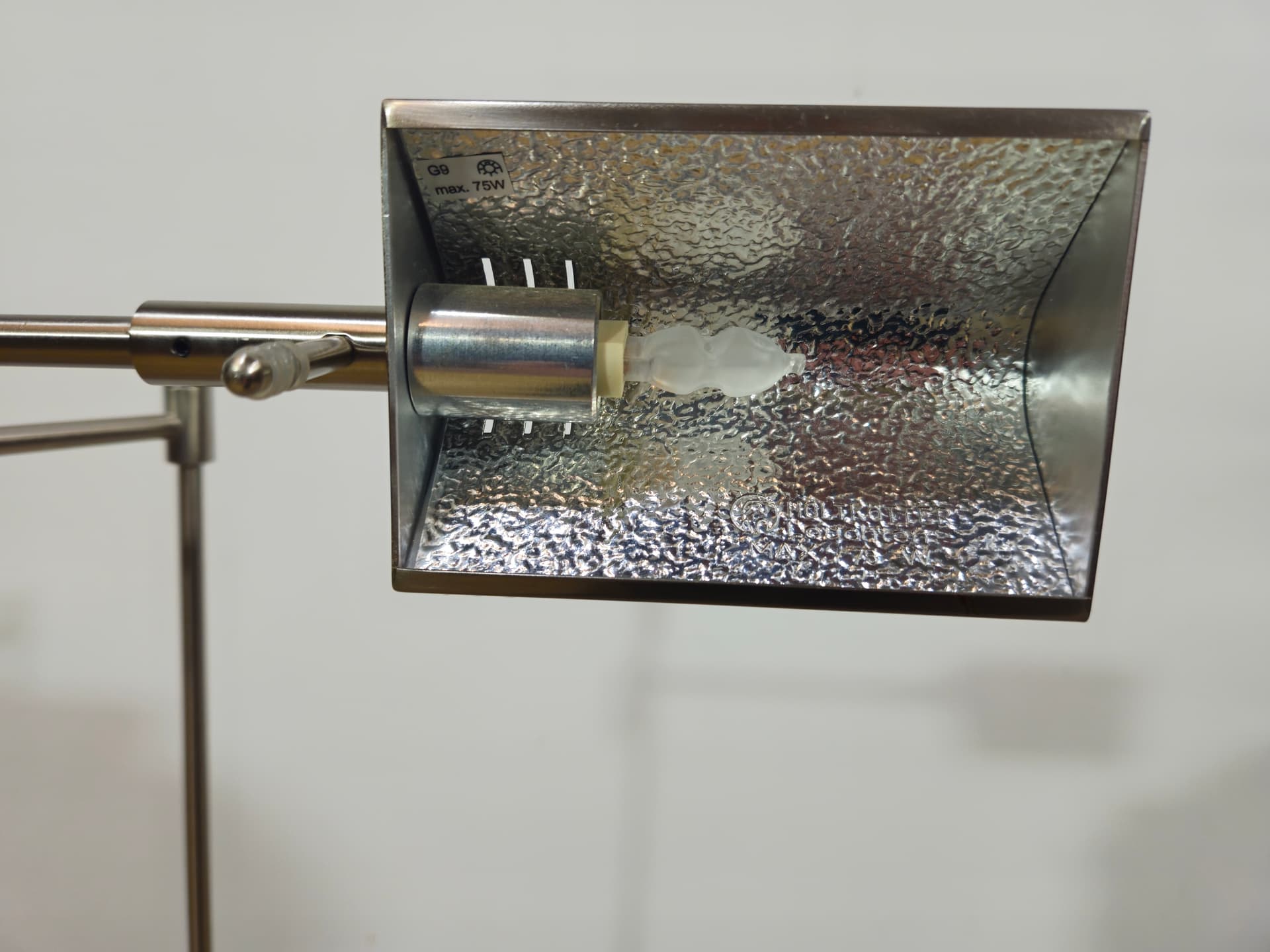Floor lamp Holtkötter, chrome silver, metal, Holtkötter Leuchten - 345412