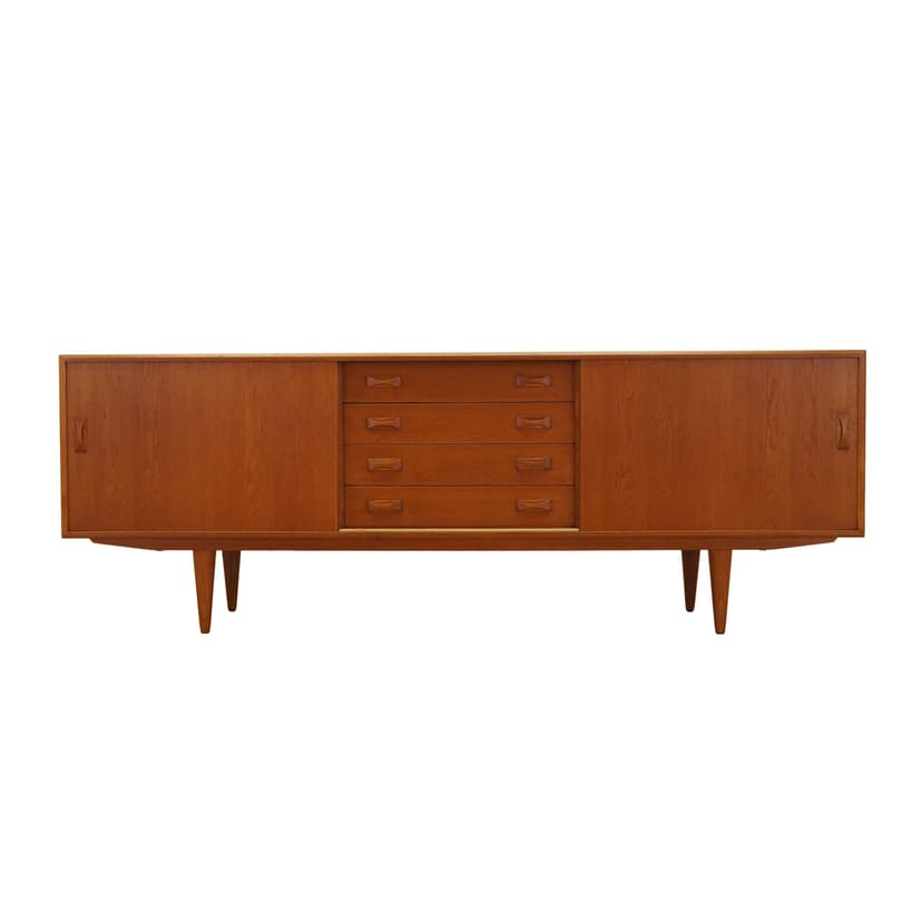 Sideboard, brown ash, Denmark, 1960s.