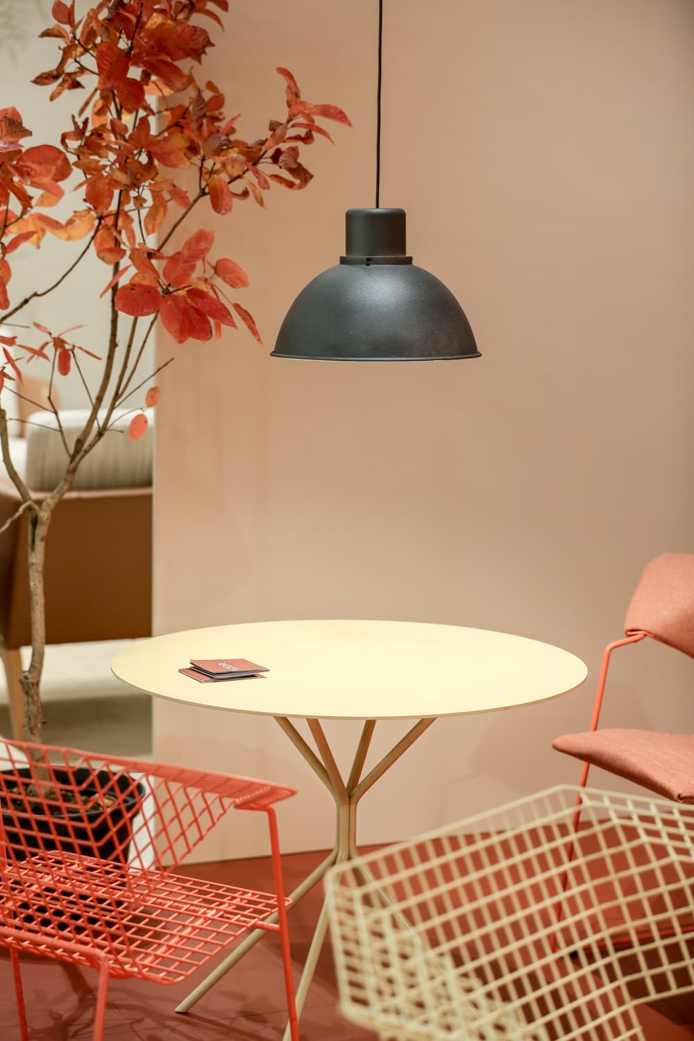 Lampa wisząca Reflex Maxi różowa, stal, TAR - 345673