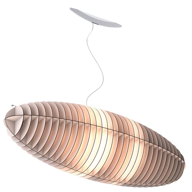 Lampa wisząca Zeppelin Round 90 cm brzoza bielona, TAR - WYMIARY