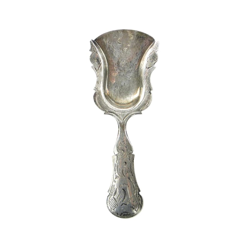 Spoon, neorococo, silver, Czechoslovakia, 1920s