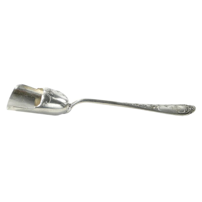 Sugar Spoon, Art Nouveau, silver-plated brass, WMF, Germany, 19th century