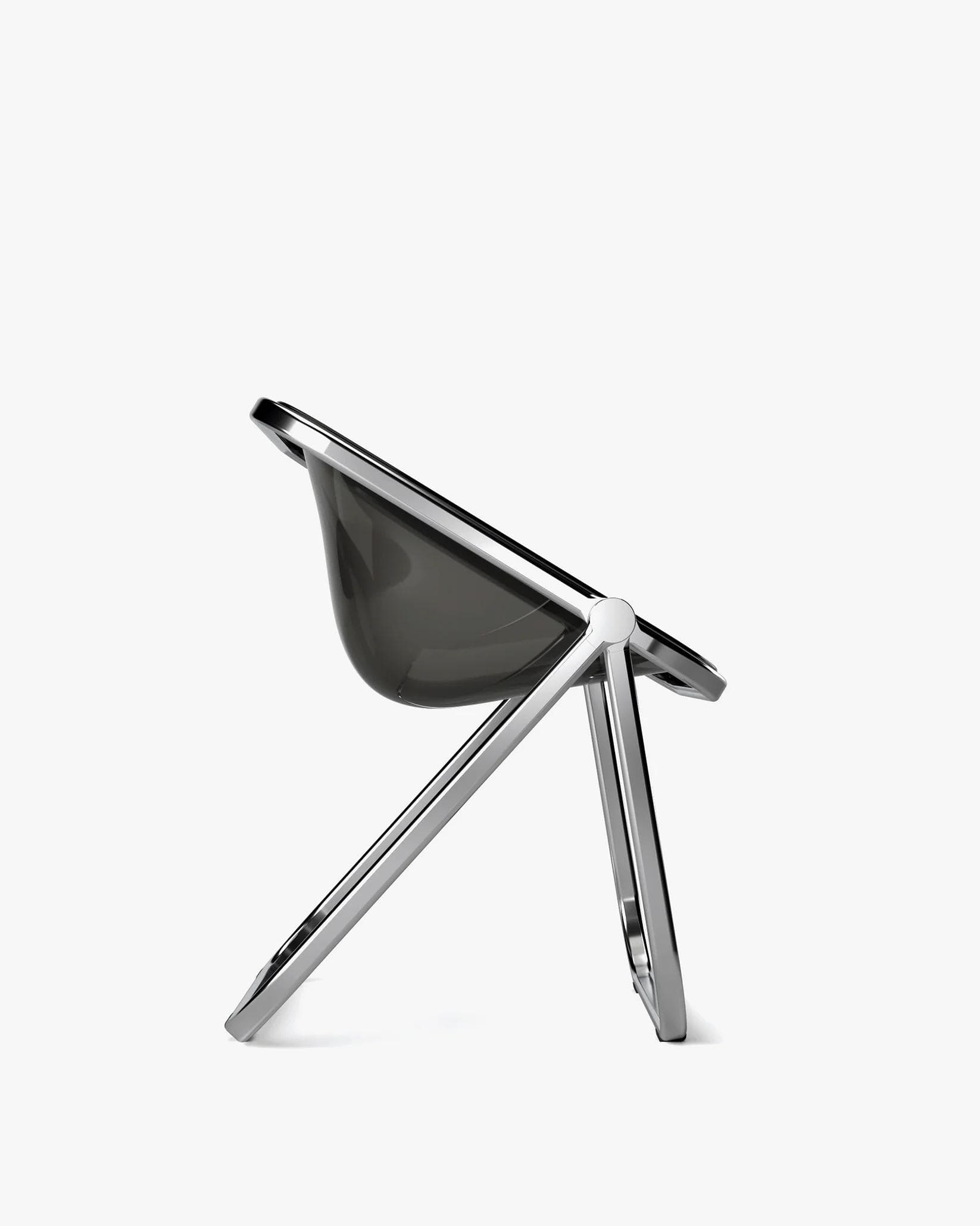 Plona armchair, chrome, black, by G. Piretti, Anonima Castelli - 349397