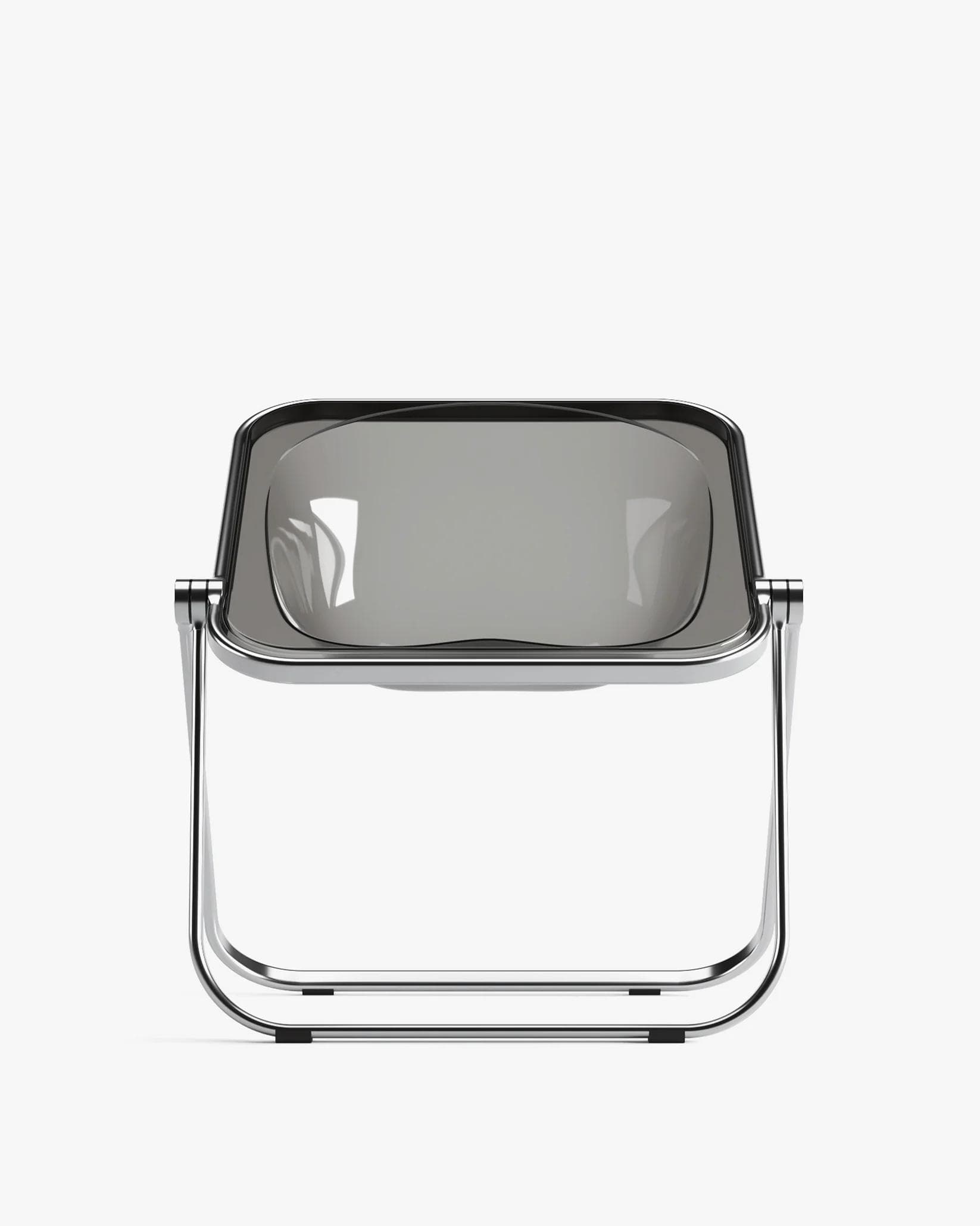 Plona armchair, chrome, black, by G. Piretti, Anonima Castelli - 349396