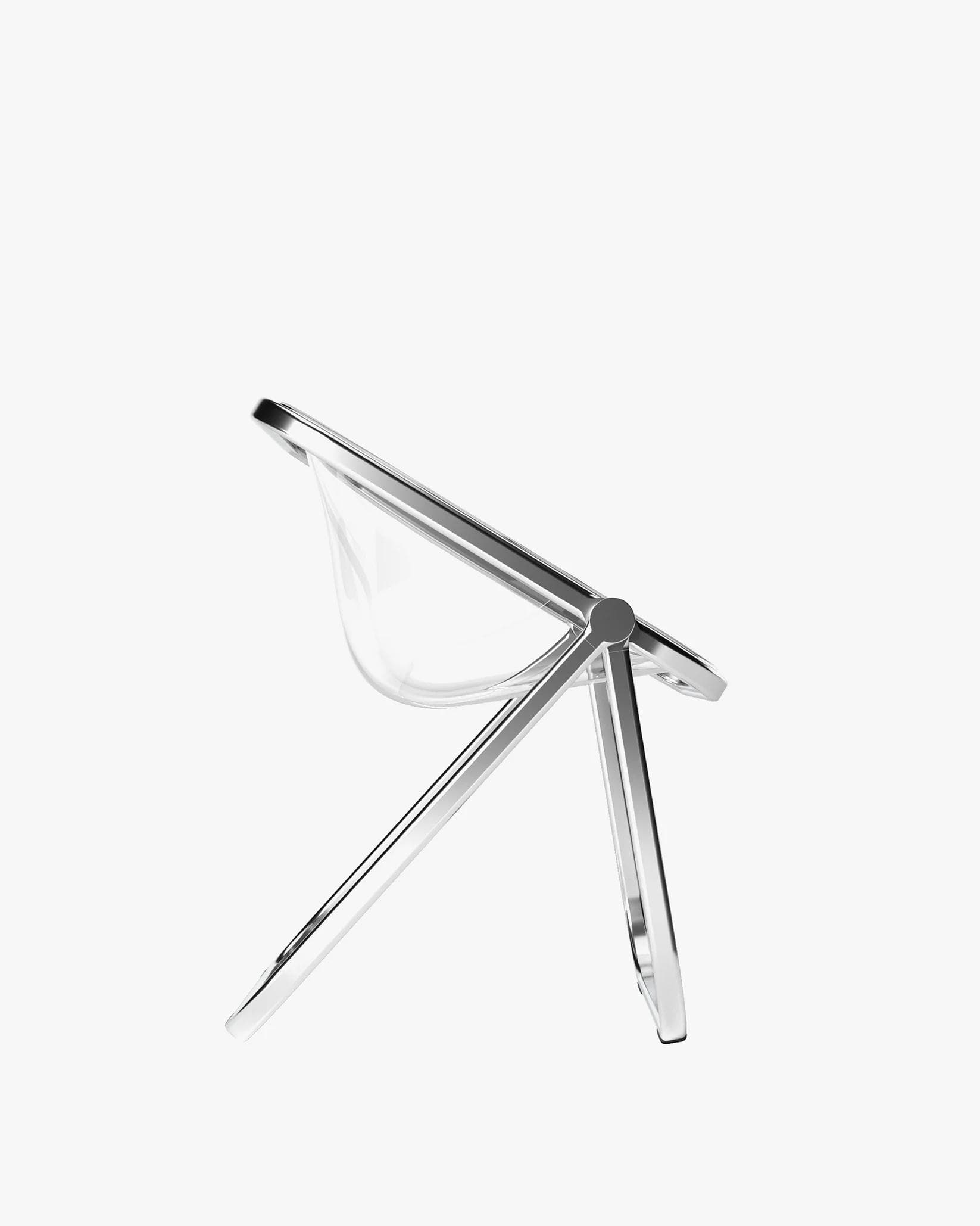Armchair Plona chromed, transparent, by G. Piretti, Anonima Castelli - 349392