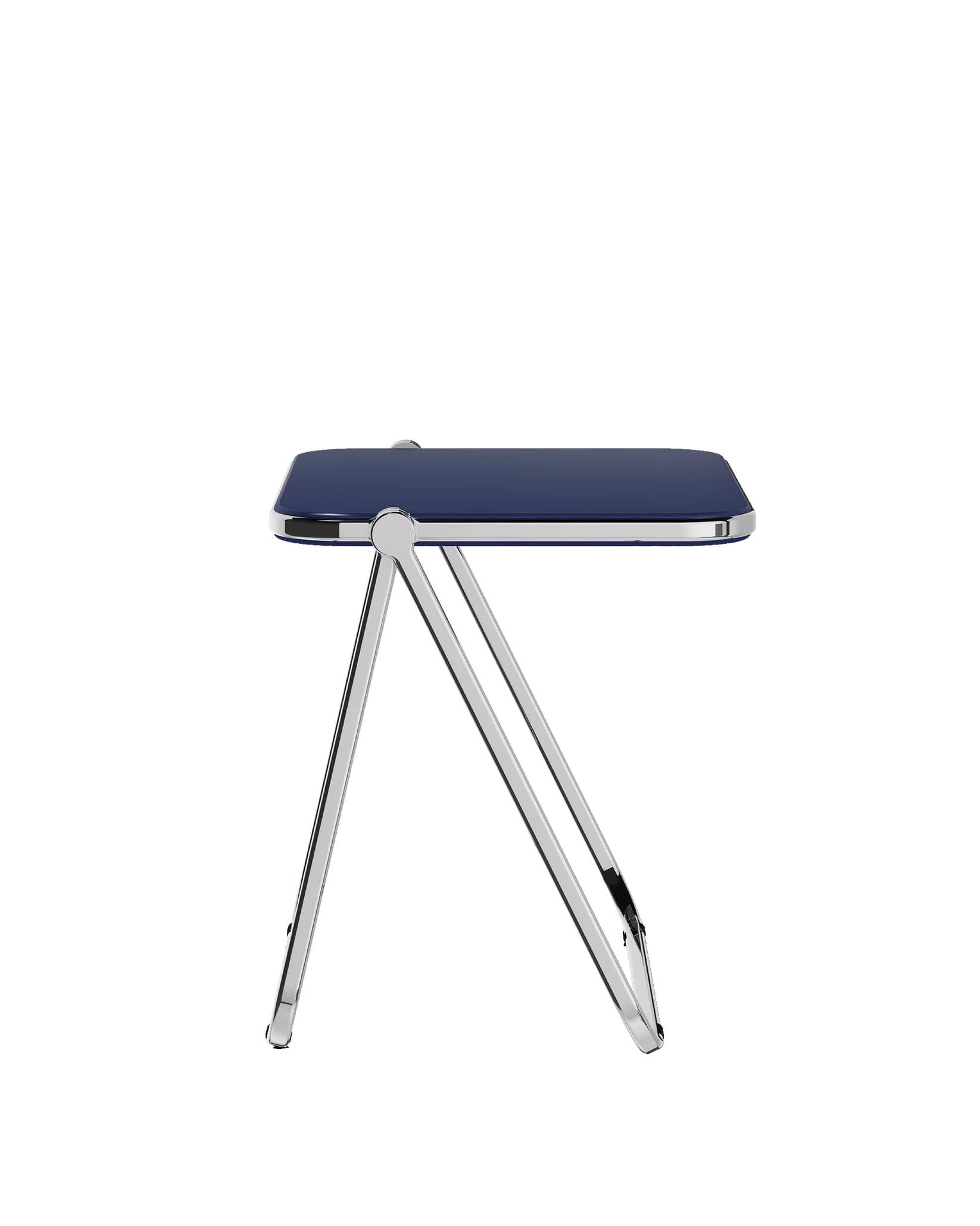 Folding desk Platone, blue, glossy, by G. Piretti, Anonima Castelli - 348365