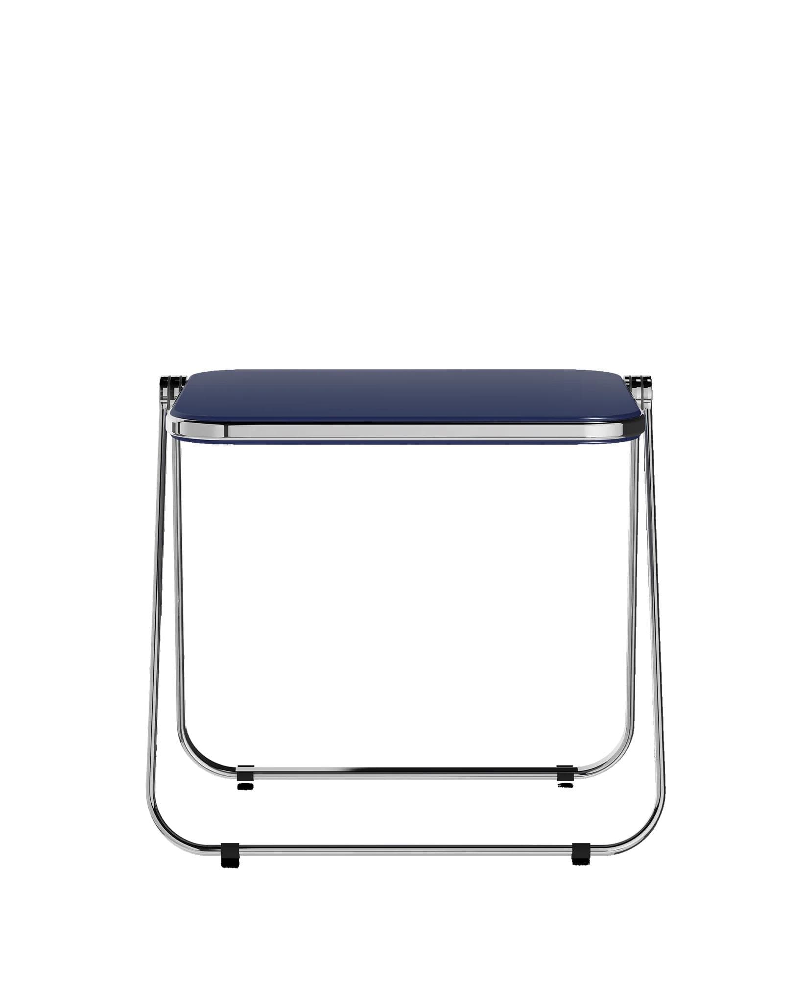 Folding desk Platone, blue, glossy, by G. Piretti, Anonima Castelli - 348364