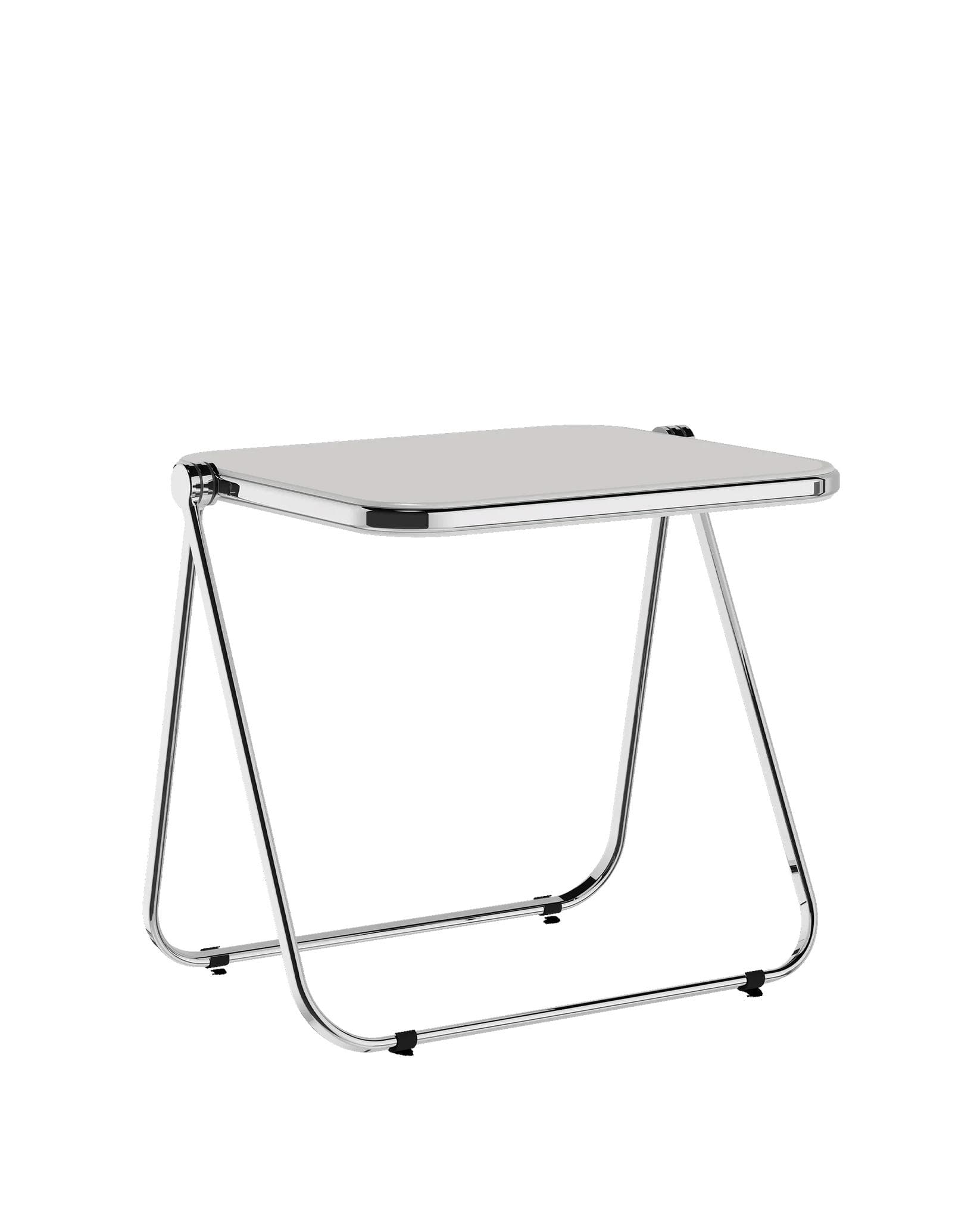 Folding desk Platone white, gloss, by G. Piretti, Anonima Castelli