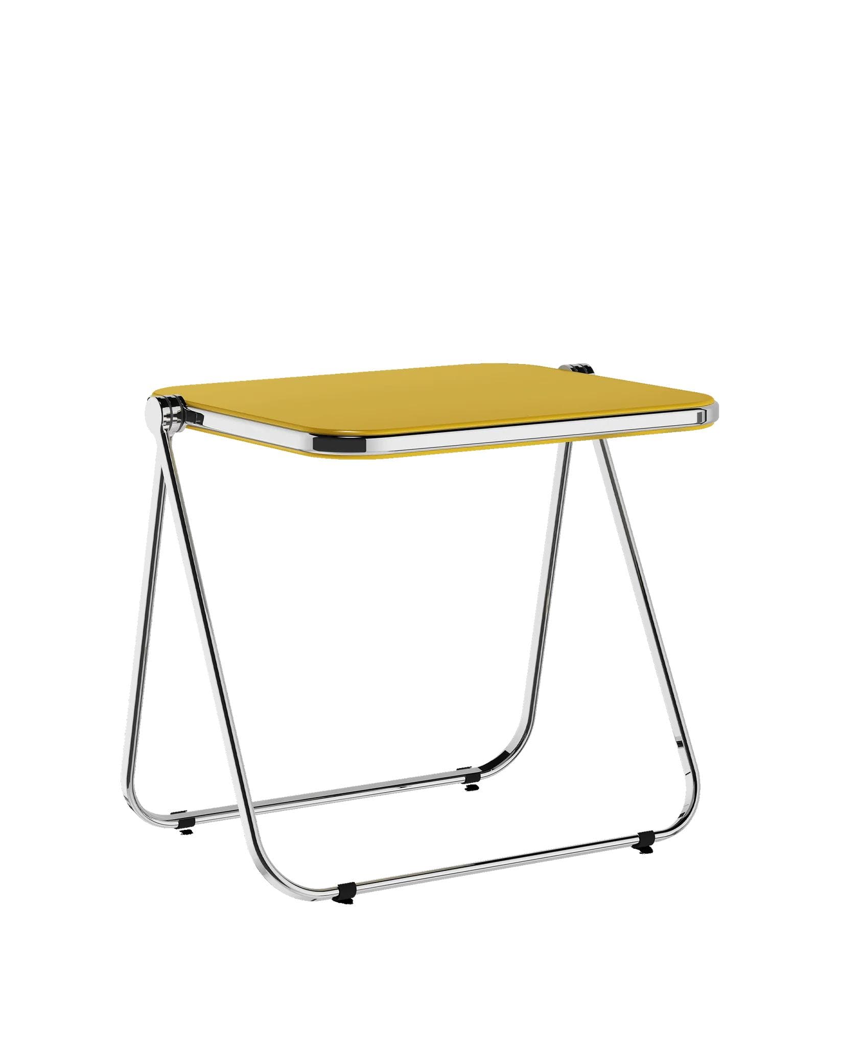 Folding desk Platone yellow, matte, by G. Piretti, Anonima Castelli