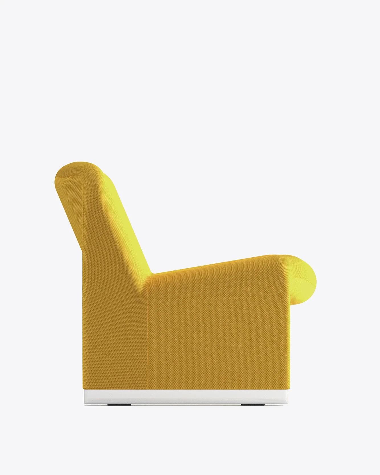 Alky armchair yellow, Trevira fabric, by G. Piretti, Anonima Castelli - 348300