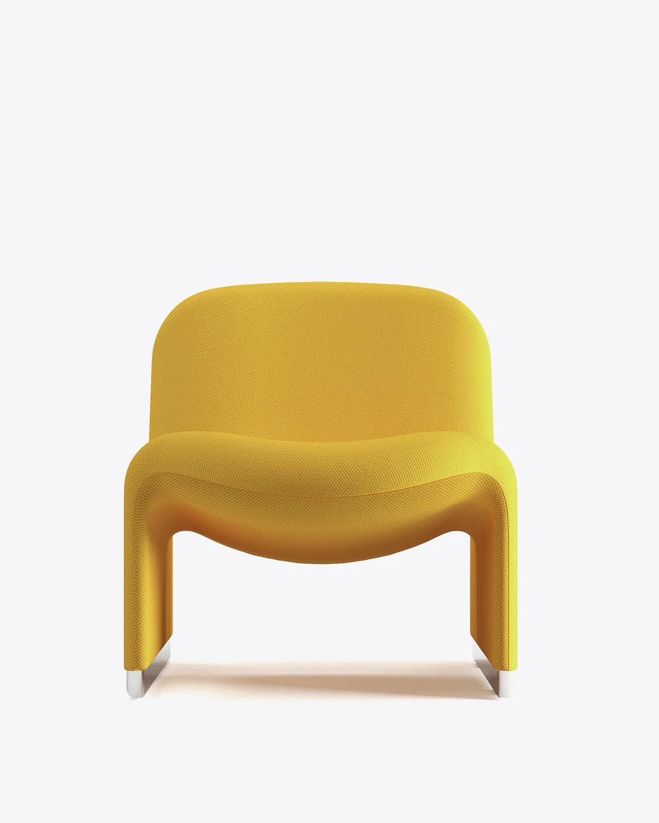 Alky armchair yellow, Trevira fabric, by G. Piretti, Anonima Castelli - 348299