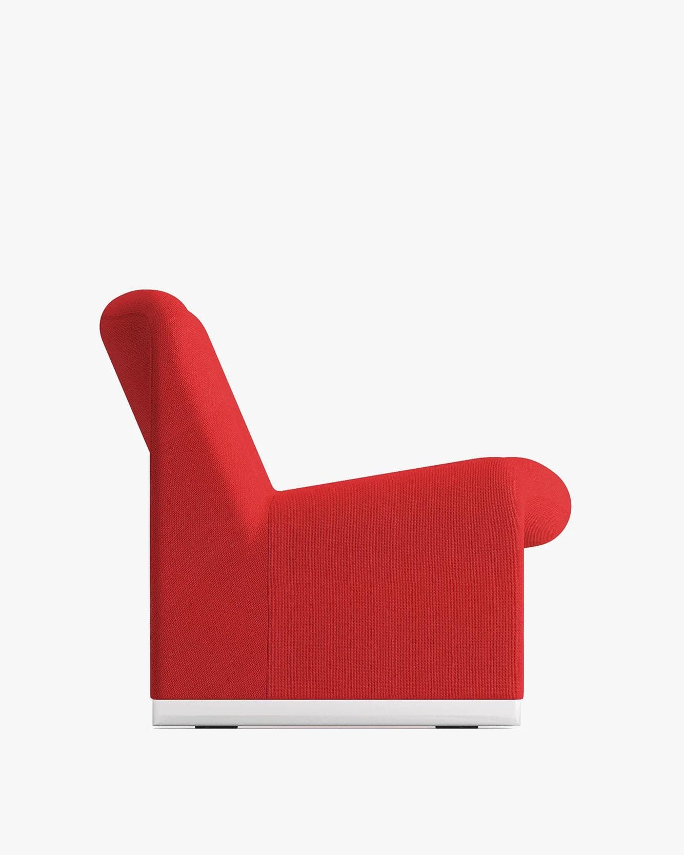 Alky lounge chair red, Trevira fabric, by G. Piretti, Anonima Castelli - 348284
