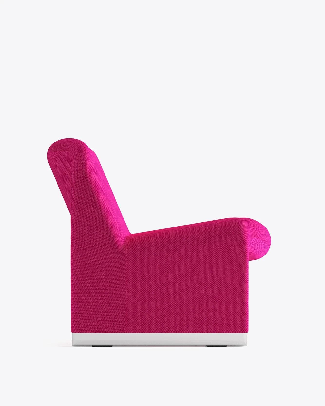 Alky lounge chair, pink, Trevira fabric, by G. Piretti, Anonima Castelli - 348275