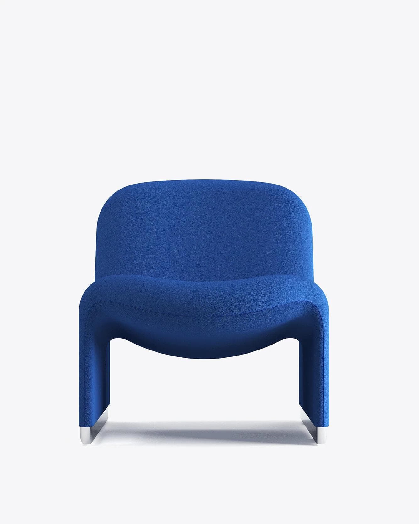 Alky armchair, blue, Trevira fabric, by G. Piretti, Anonima Castelli - 348265