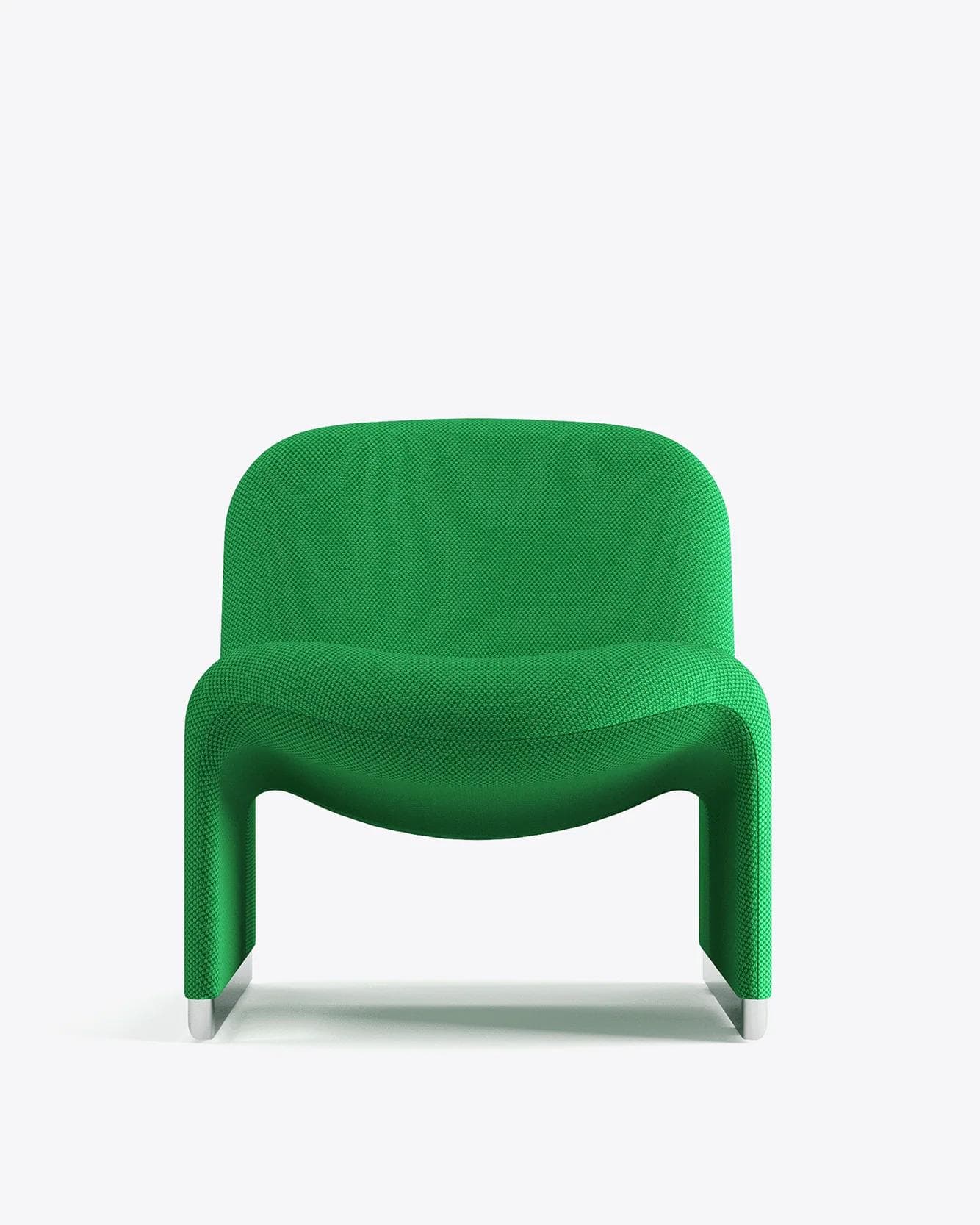Alky lounge chair, green, Trevira fabric, by G. Piretti, Anonima Castelli - 348256