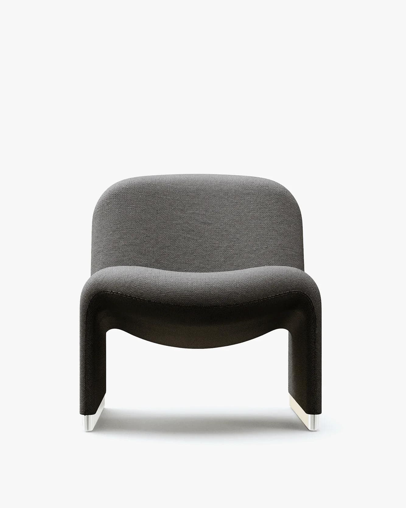 Alky armchair, black, Trevira fabric, by G. Piretti, Anonima Castelli - 348247