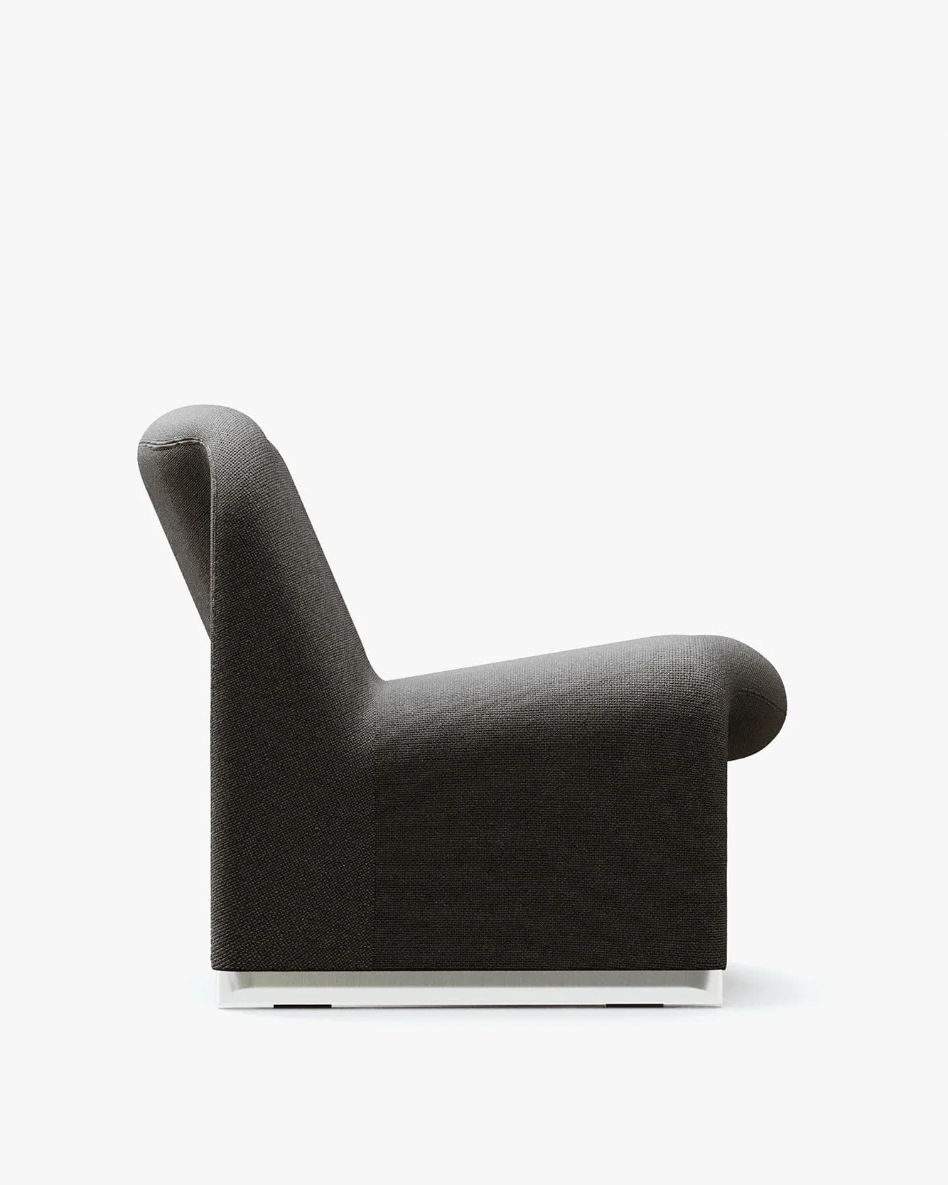 Alky armchair, black, Trevira fabric, by G. Piretti, Anonima Castelli - 348248