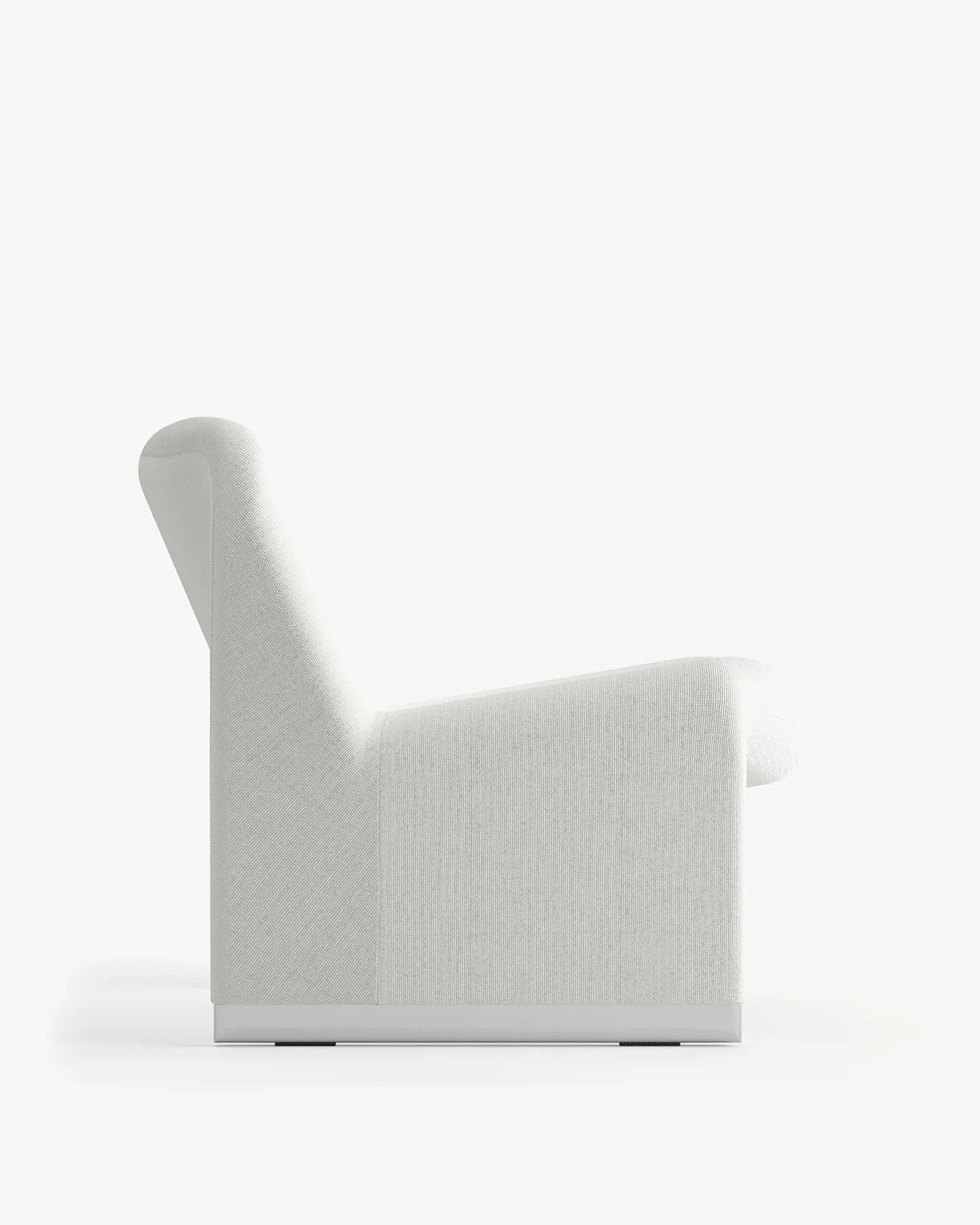 Alky armchair, white, Trevira fabric, by G. Piretti, Anonima Castelli - 348239