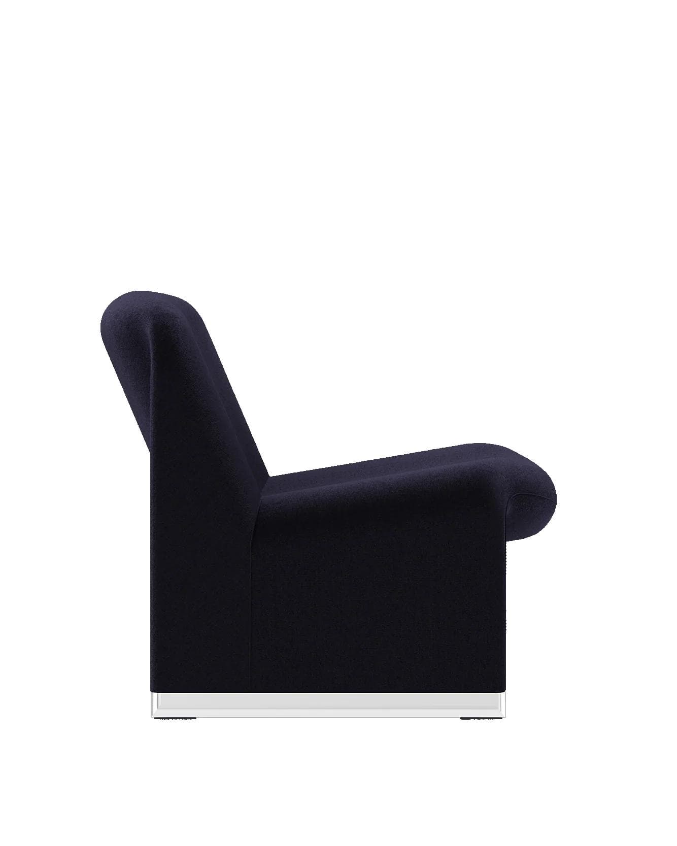 Alky lounge chair, purple, velvet, by G. Piretti, Anonima Castelli - 348222