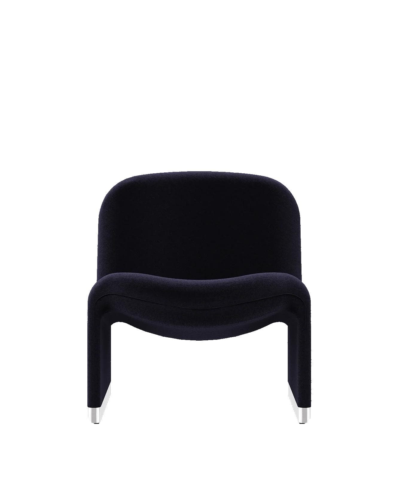 Alky lounge chair, purple, velvet, by G. Piretti, Anonima Castelli - 348221