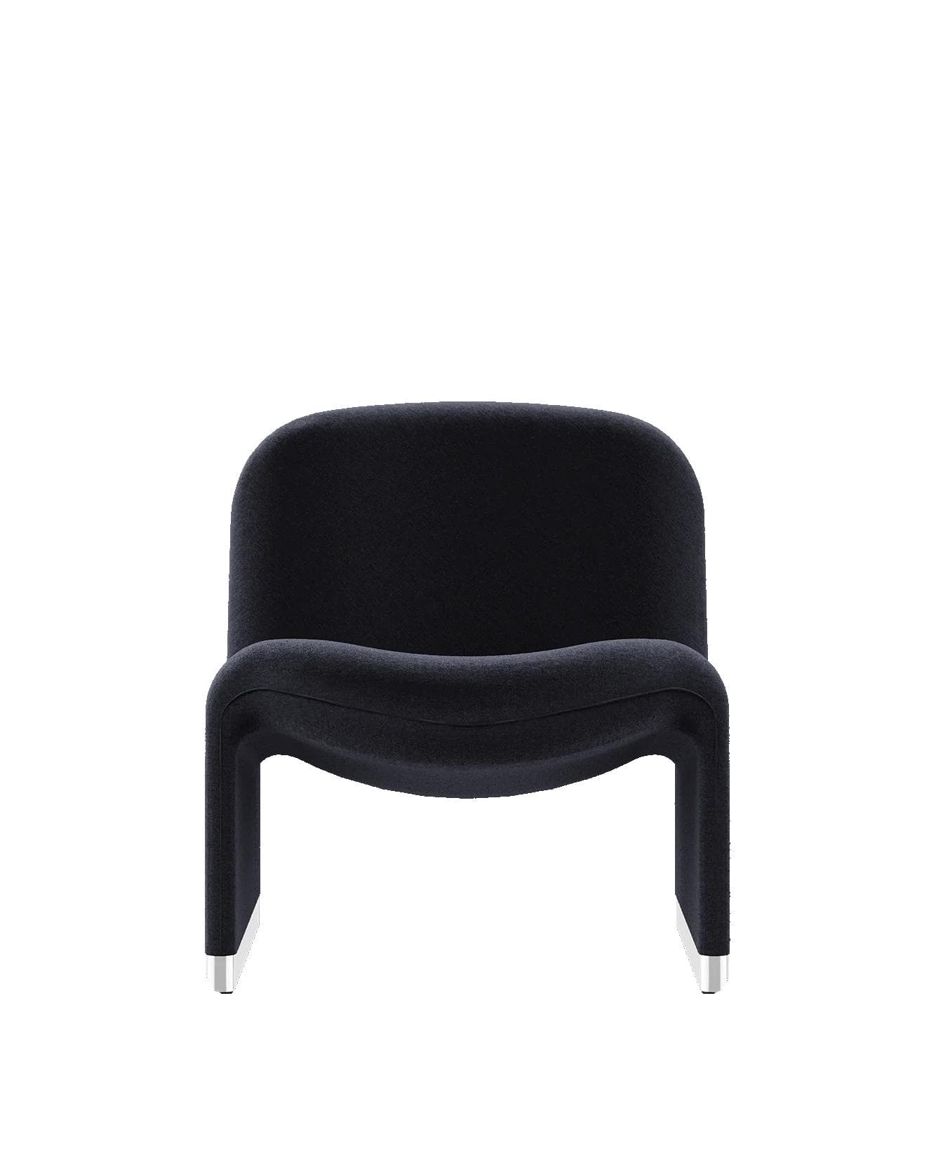 Alky armchair, graphite, velvet, by G. Piretti, Anonima Castelli - 348200