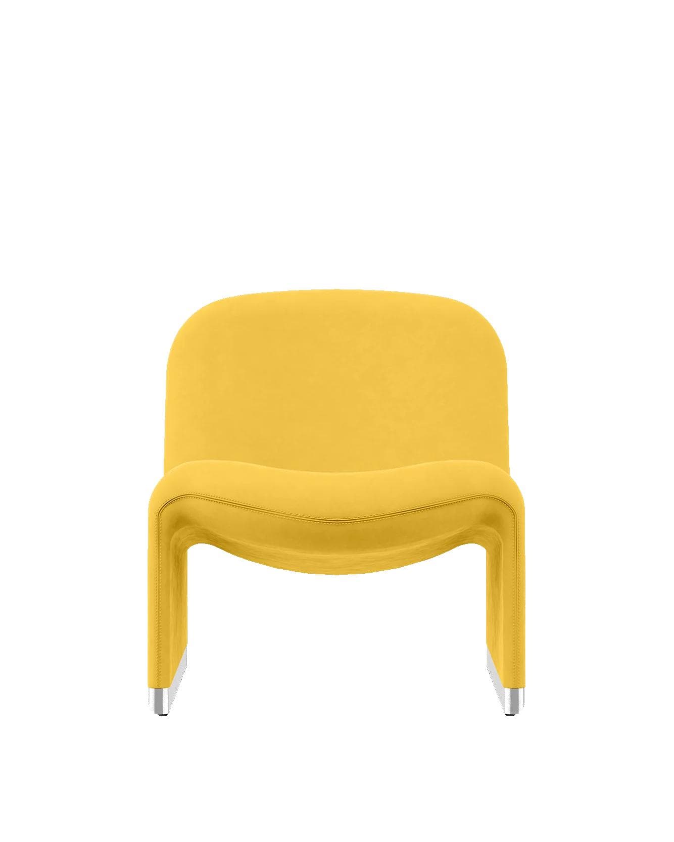 Armchair Alky gold, velvet, by G. Piretti, Anonima Castelli - 348191