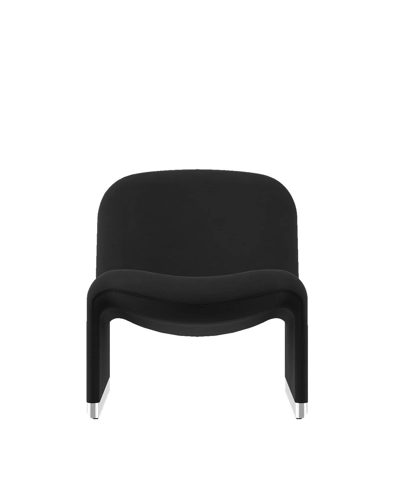Alky armchair, black, velvet, by G. Piretti, Anonima Castelli - 348155
