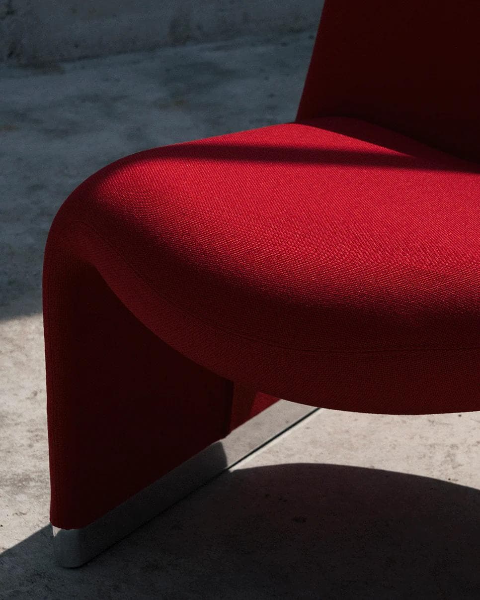 Alky armchair, brown, Kvadrat wool, by G. Piretti, Anonima Castelli - 348150