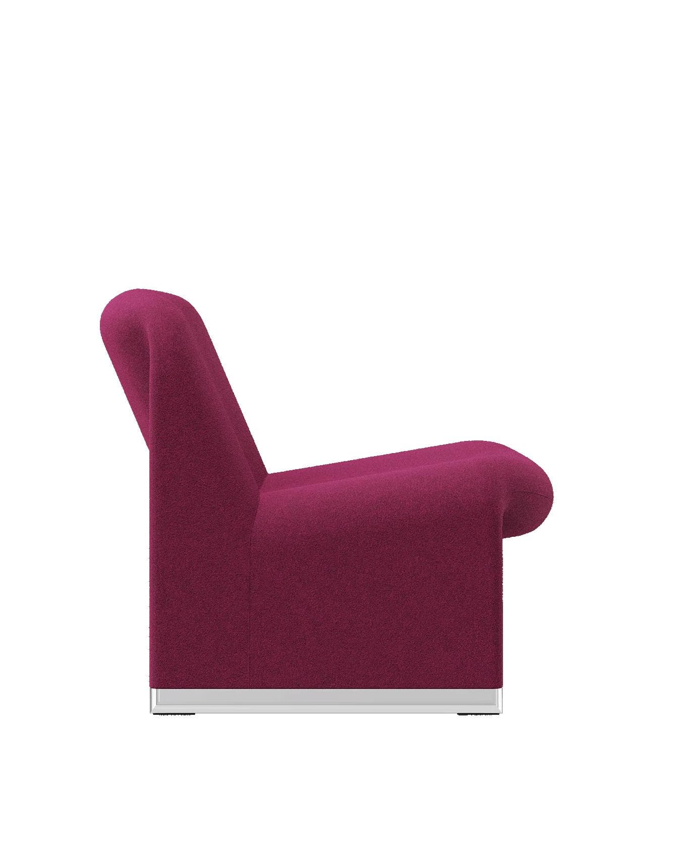 Alky armchair, pink, Kvadrat wool, by G. Piretti, Anonima Castelli - 348129