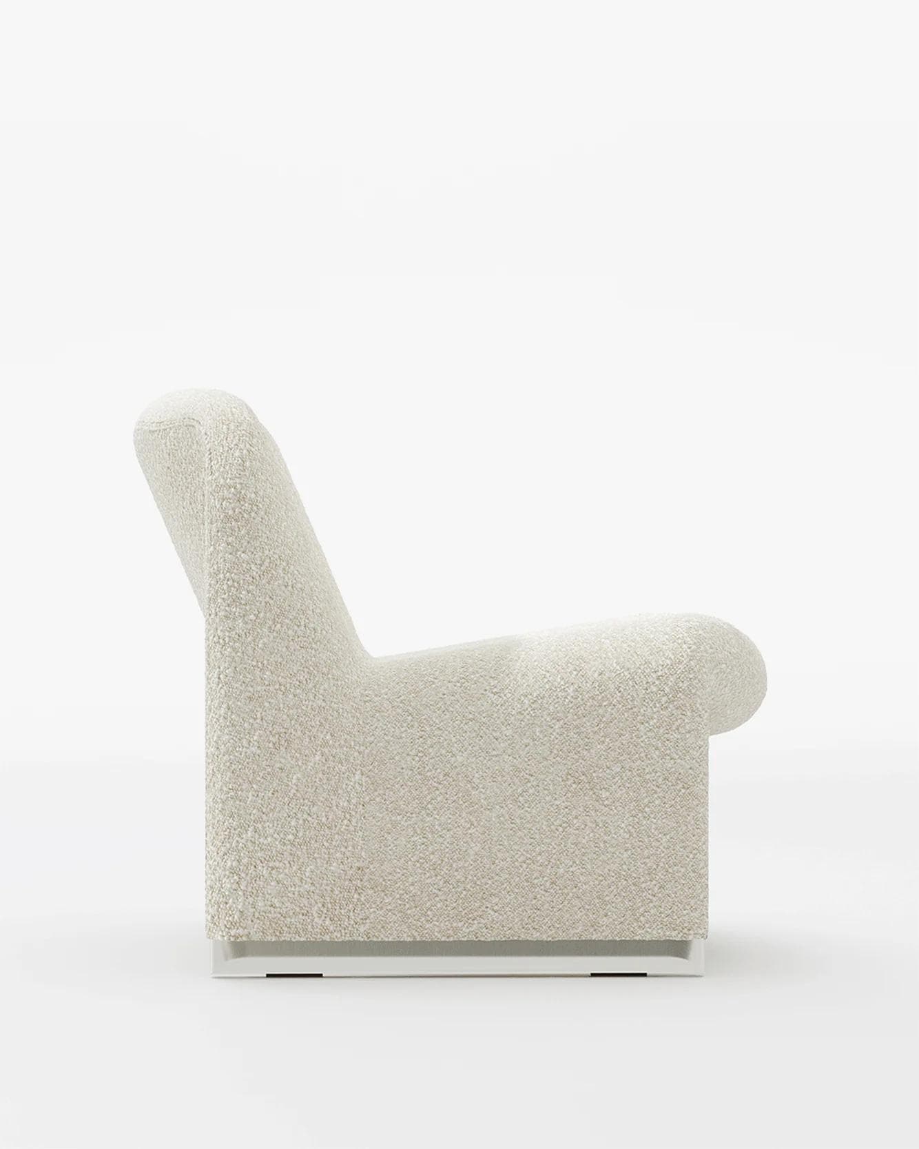 Alky Armchair, beige, boucle fabric, by G. Piretti, Anonima Castelli - 348890