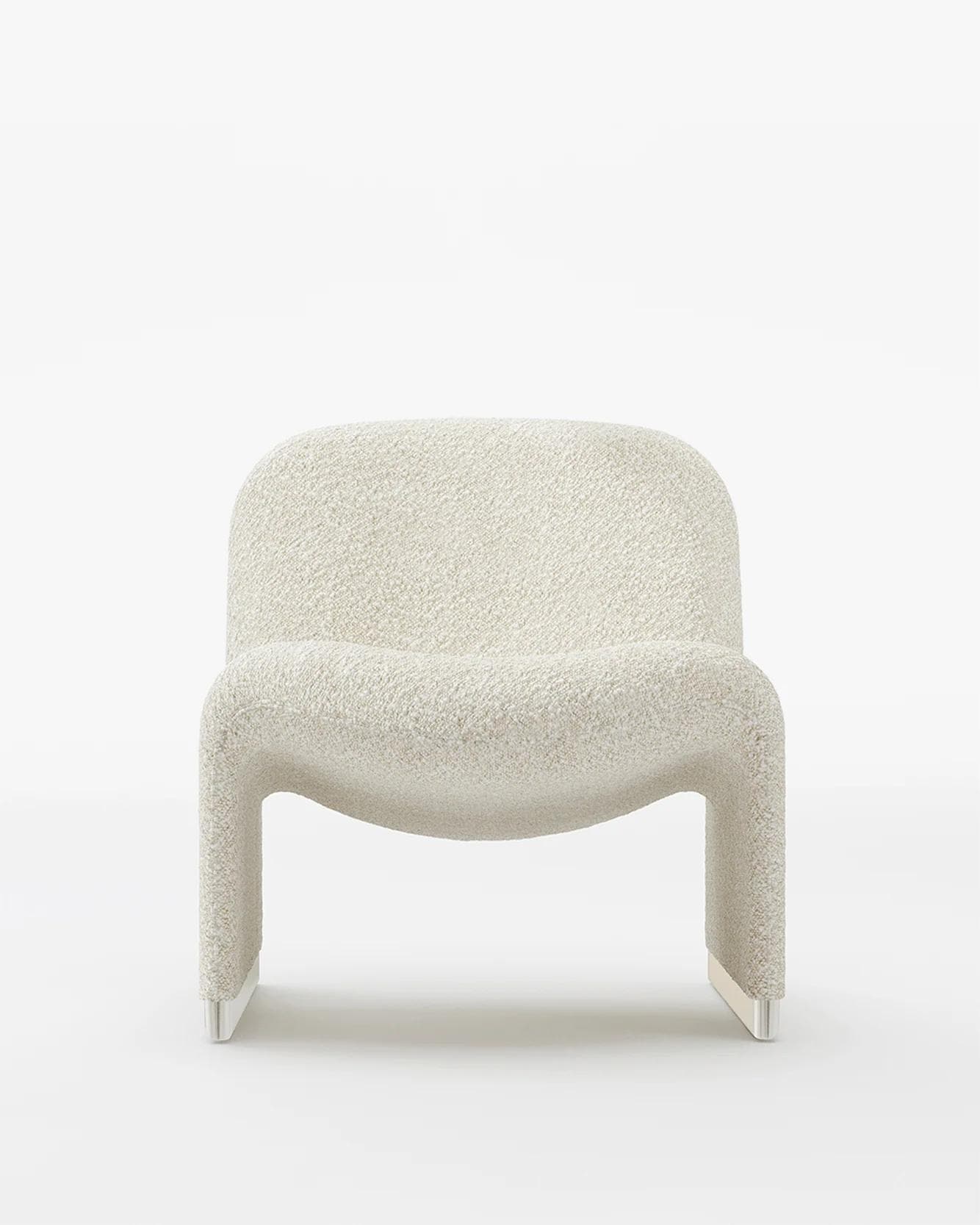 Alky Armchair, beige, boucle fabric, by G. Piretti, Anonima Castelli - 348889