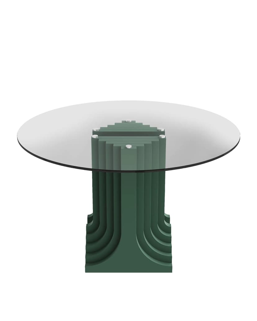 Table Ø1200 Auriga, green, Anonima Castelli