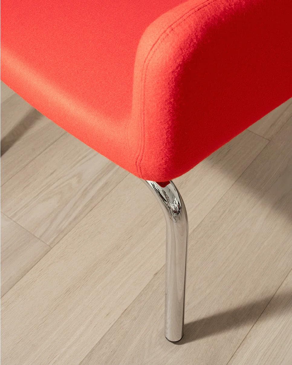 Armchair LS24 charcoal, boucle fabric, by M. Viezzoli, Anonima Castelli - 348818