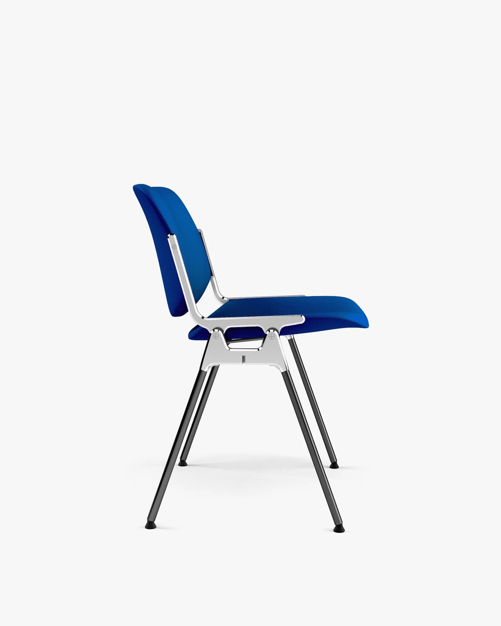 DSC 106 chair, blue, Trevira fabric, by G. Piretti, Anonima Castelli - 348790