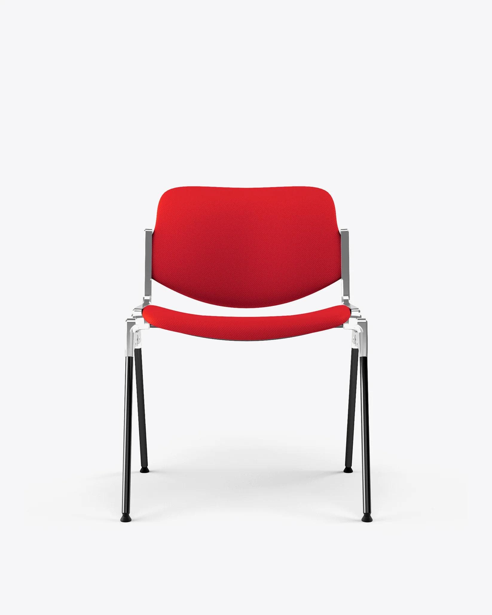 Chair DSC 106 red, Trevira fabric, by G. Piretti, Anonima Castelli - 348759