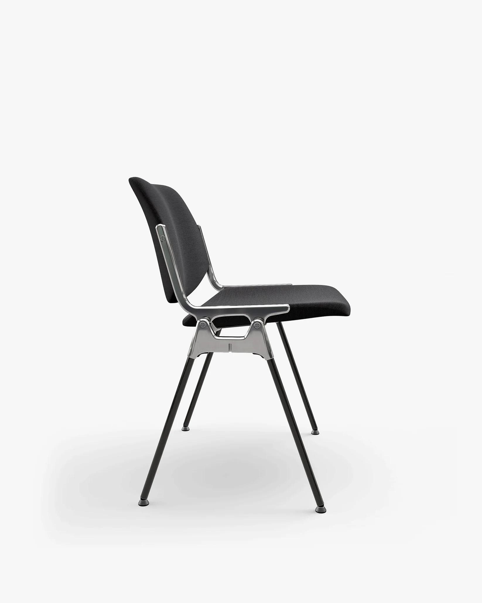 Chair DSC 106 black, Trevira fabric, by G. Piretti, Anonima Castelli - 348750