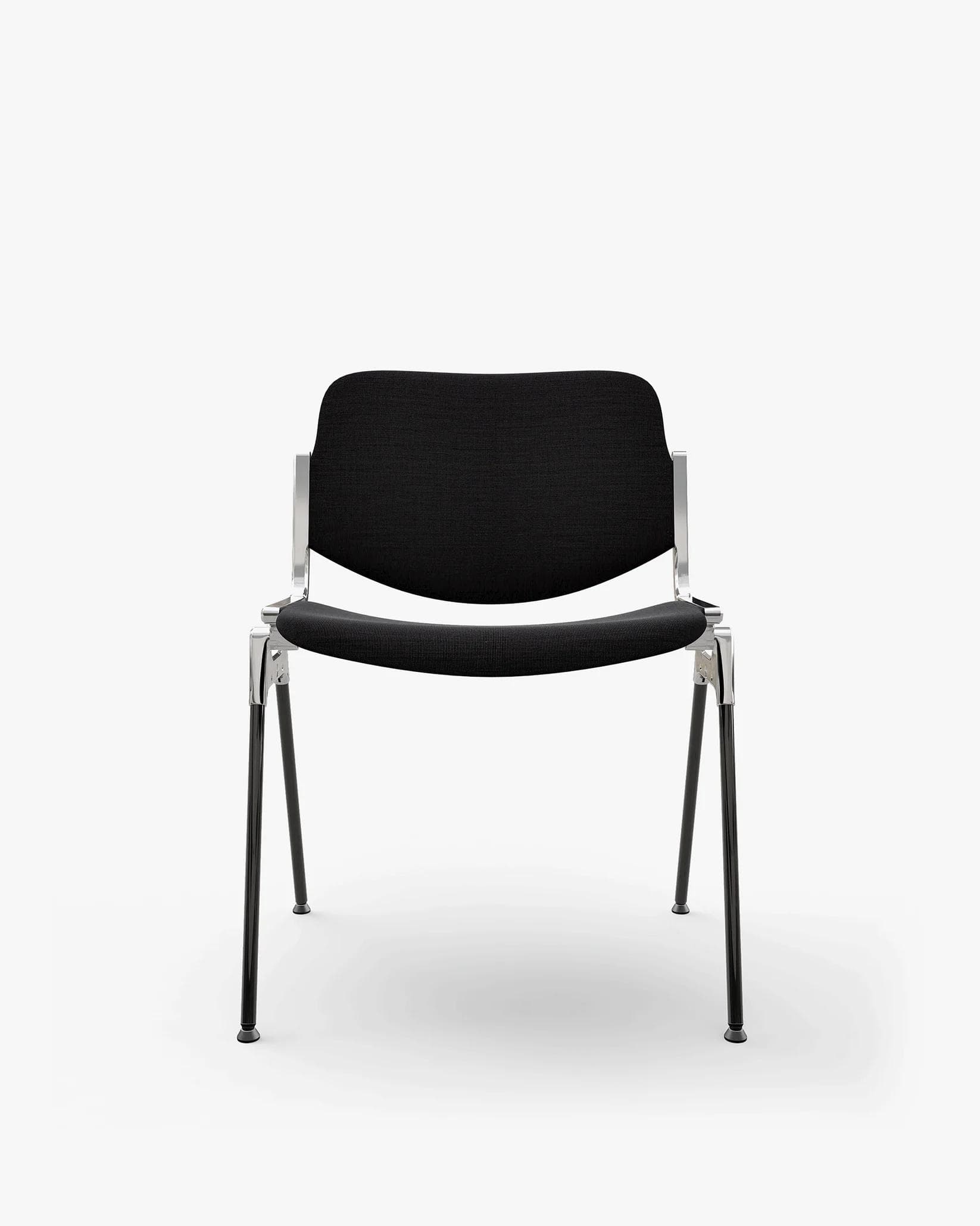 Chair DSC 106 black, Trevira fabric, by G. Piretti, Anonima Castelli - 348749