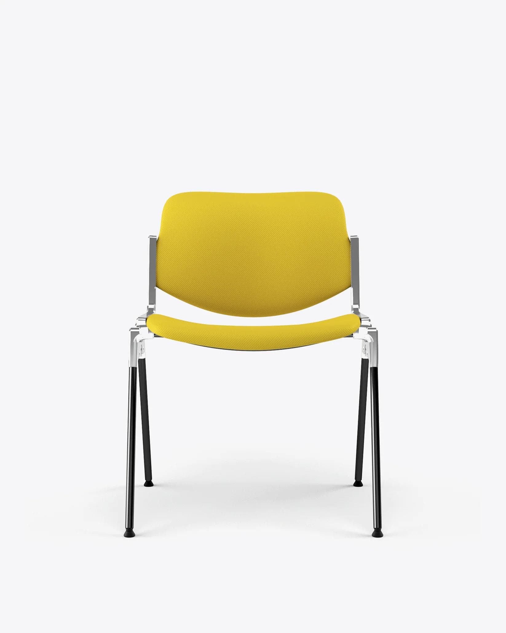 Chair DSC 106 yellow, Trevira fabric, by G. Piretti, Anonima Castelli - 348739