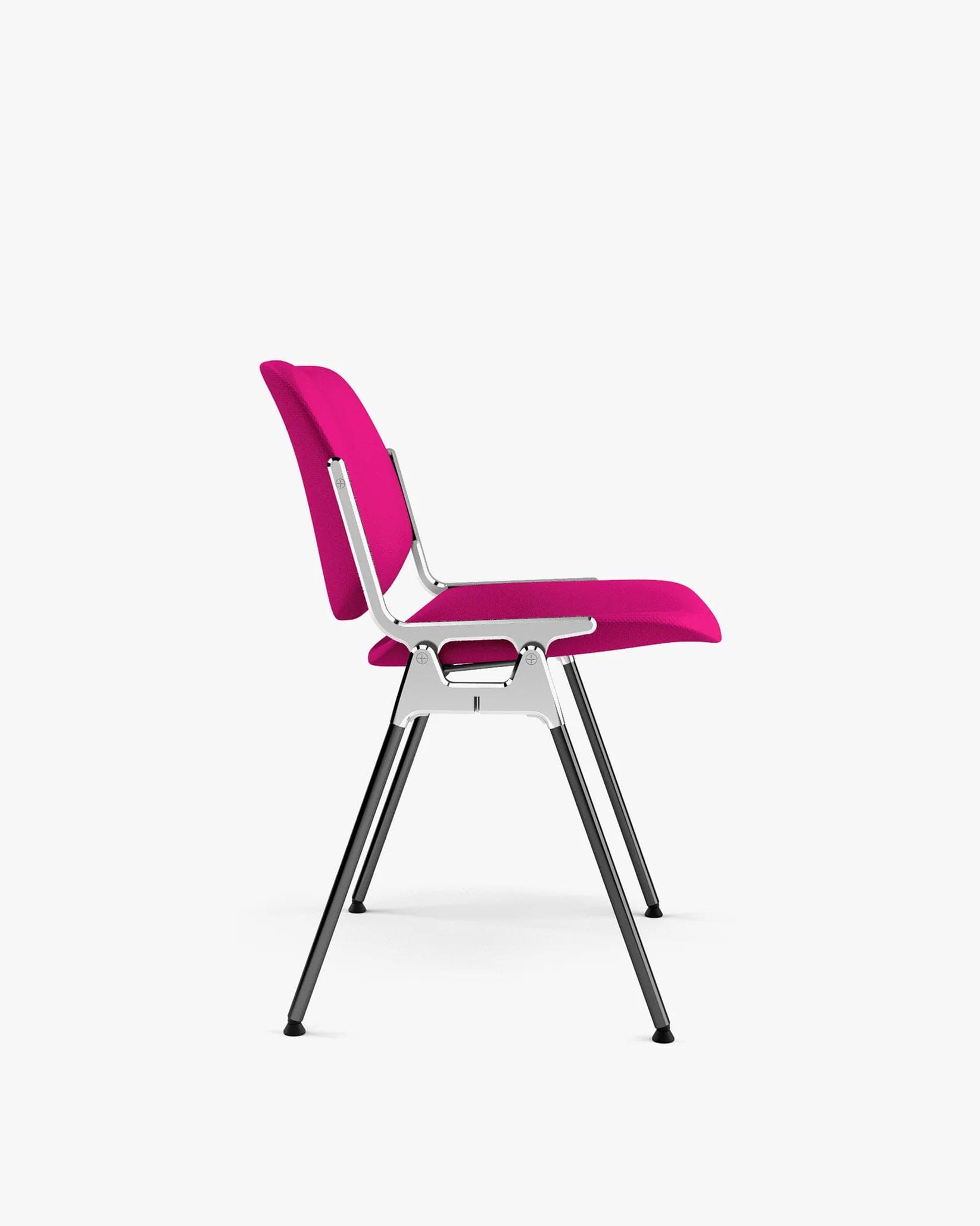 Chair DSC 106 pink, Trevira fabric, by G. Piretti, Anonima Castelli - 348728