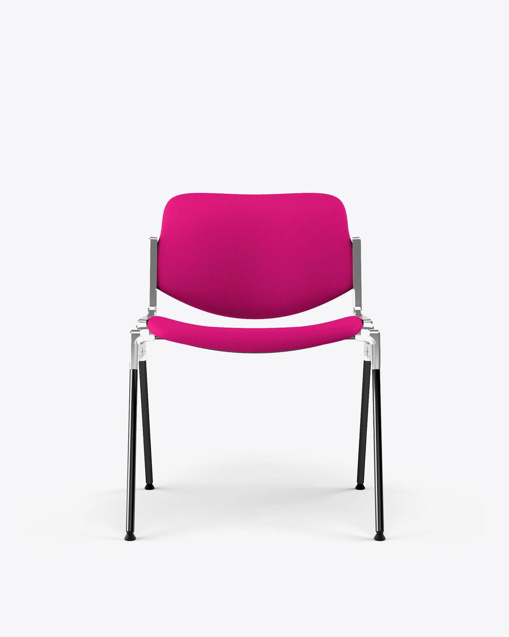 Chair DSC 106 pink, Trevira fabric, by G. Piretti, Anonima Castelli - 348727