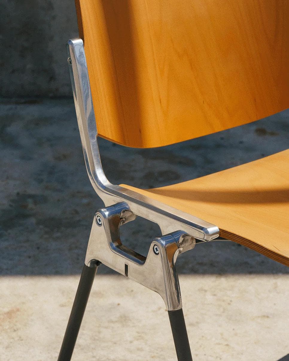 Chair DSC 106, veneer, by G. Piretti, Anonima Castelli - 348723