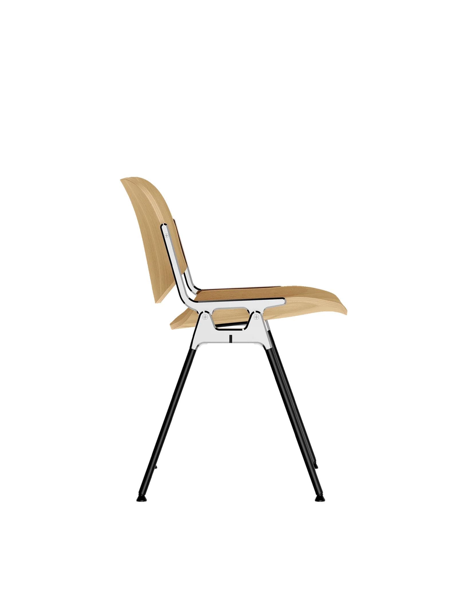 Chair DSC 106, veneer, by G. Piretti, Anonima Castelli - 348718