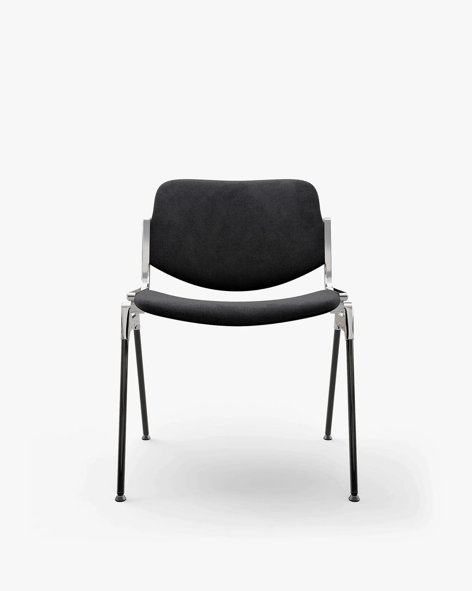 Chair DSC 106 graphite, velvet, by G. Piretti, Anonima Castelli - 348707
