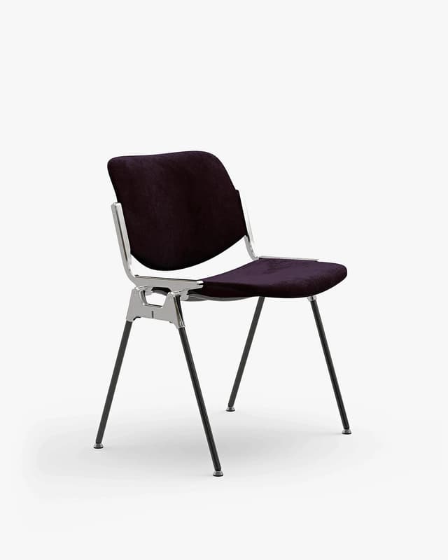Chair DSC 106 purple, velvet, by G. Piretti, Anonima Castelli - DIMENSION