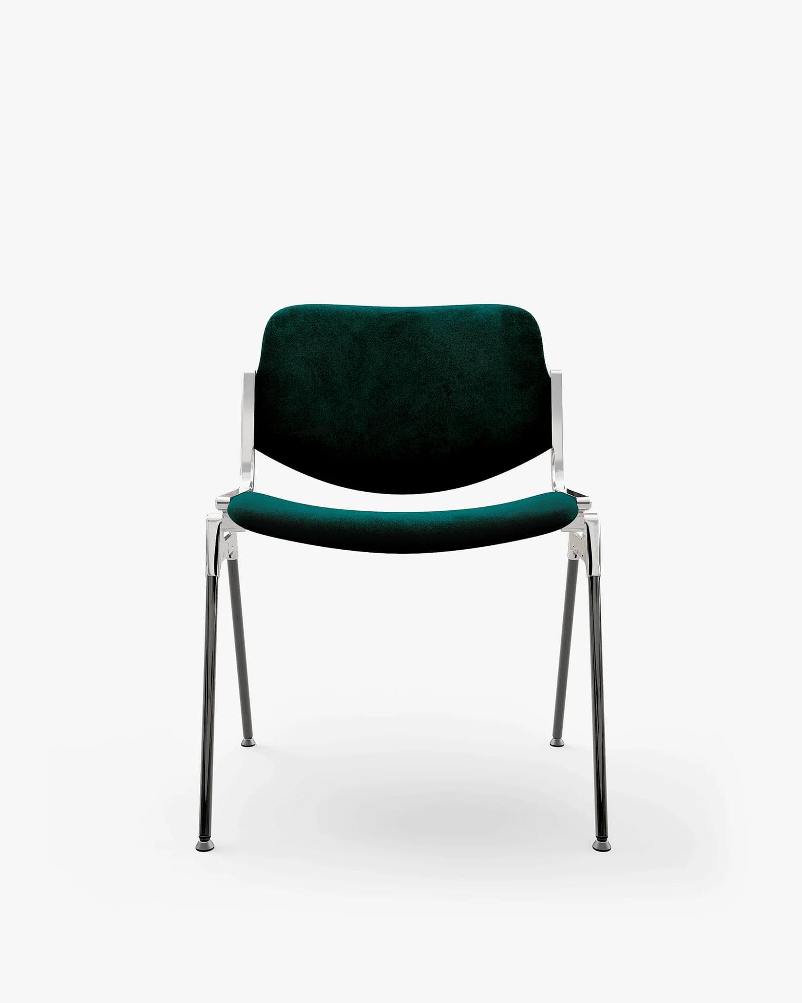 Chair DSC 106 dark green, velvet, by G. Piretti, Anonima Castelli - 348687