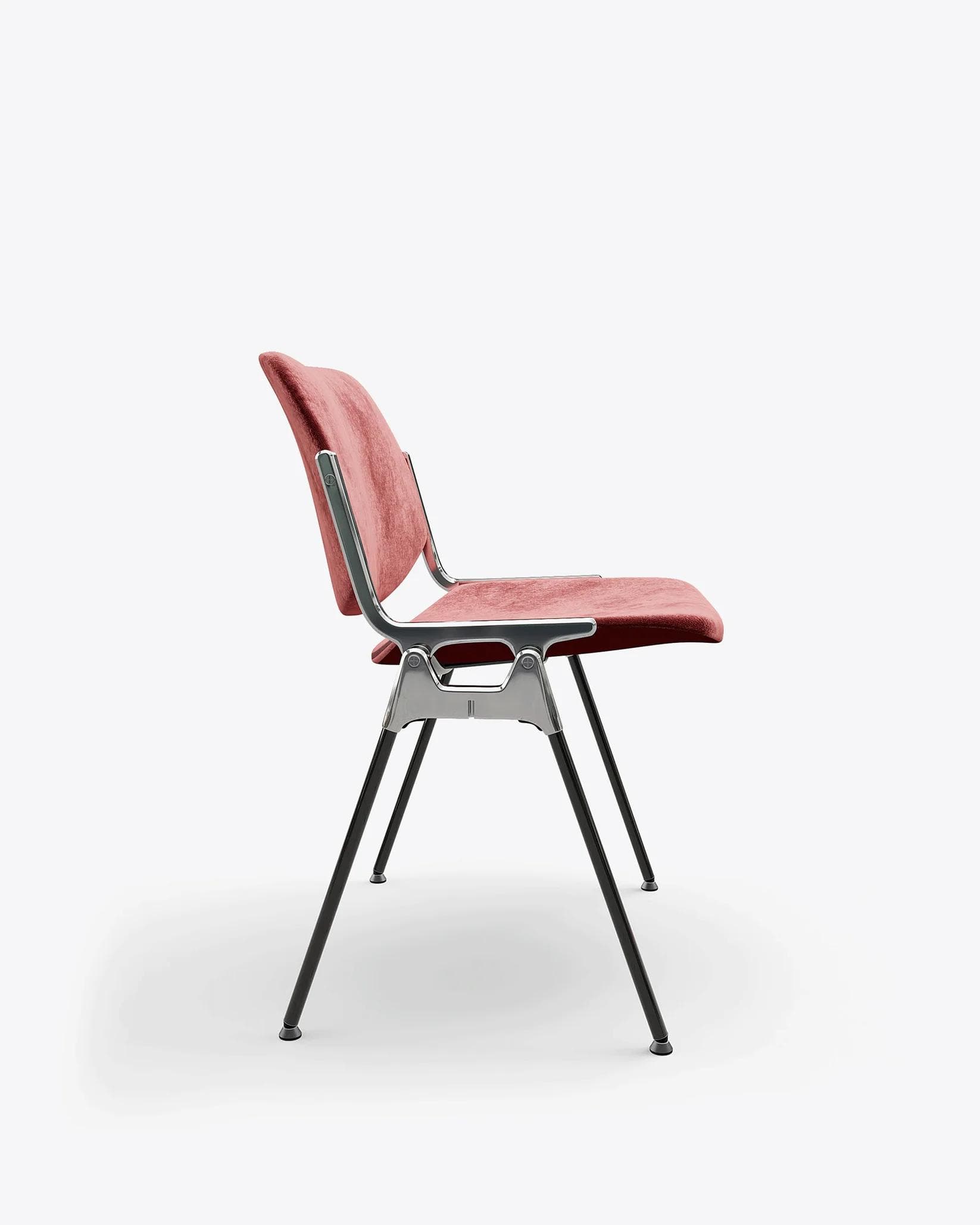 Chair DSC 106 brown, velvet, by G. Piretti, Anonima Castelli - 348678